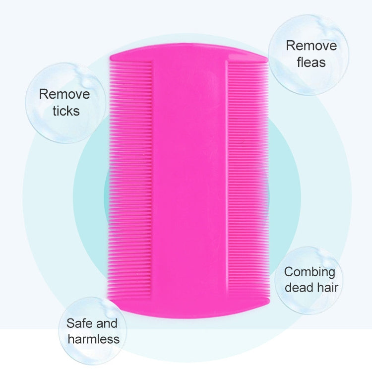 4pcs Pet Comb Double-Sided Comb Dog Cleaning Supplies Cat Comb Pet Grooming Supplies