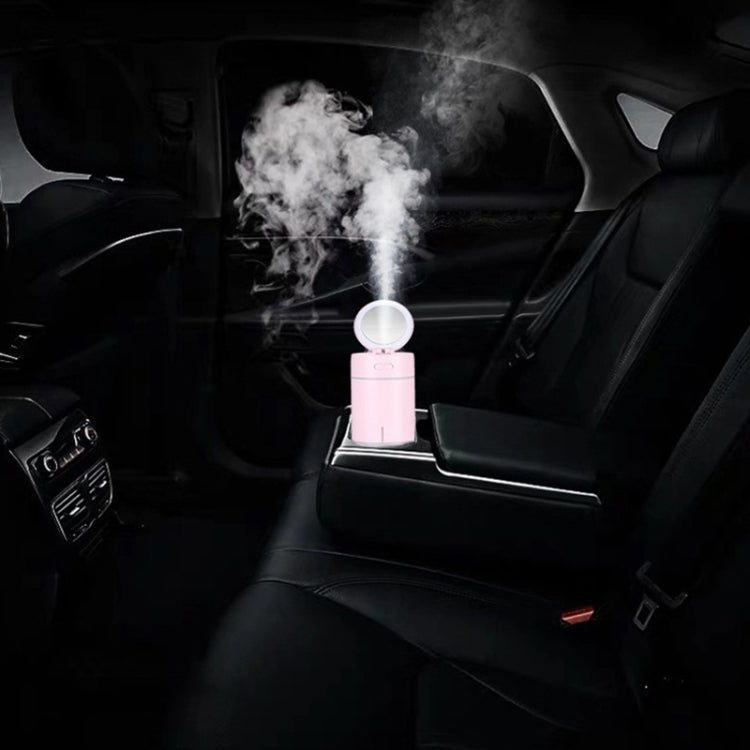 K005 Portable Hydrating LED Fill Light Makeup Mirror USB Mini Humidifier