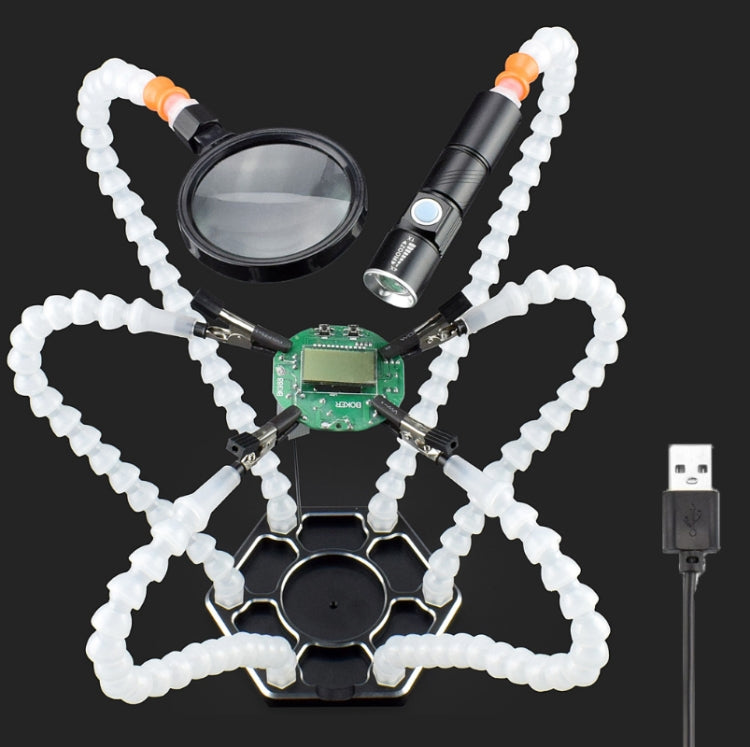 Six-Jaw Aluminum Alloy Welding Station Electronic Product Welding & Maintenance Workbench