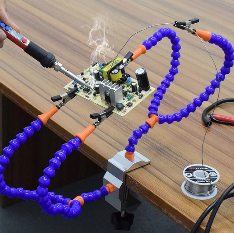 Universal Arm Thermostatic Welding Station Four-Jaw Aluminum Alloy Workbench