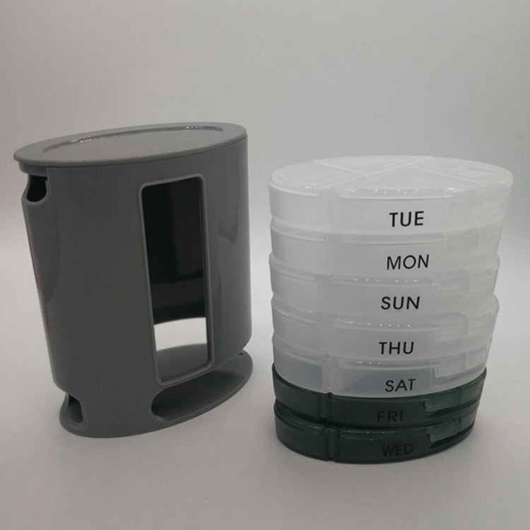Portable Mini Portable One-week Storage Pill Box
