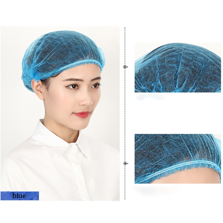 200 PCS Non-woven Disposable Pleated Anti Dust Hat Bath Caps For Spa Hair Salon Beauty