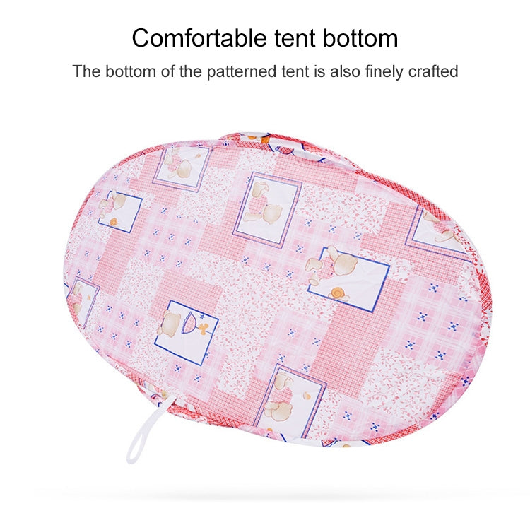 WZ-001 Multifunctional Cartoon Boat-shaped Children Folding Zipper Mosquito Net