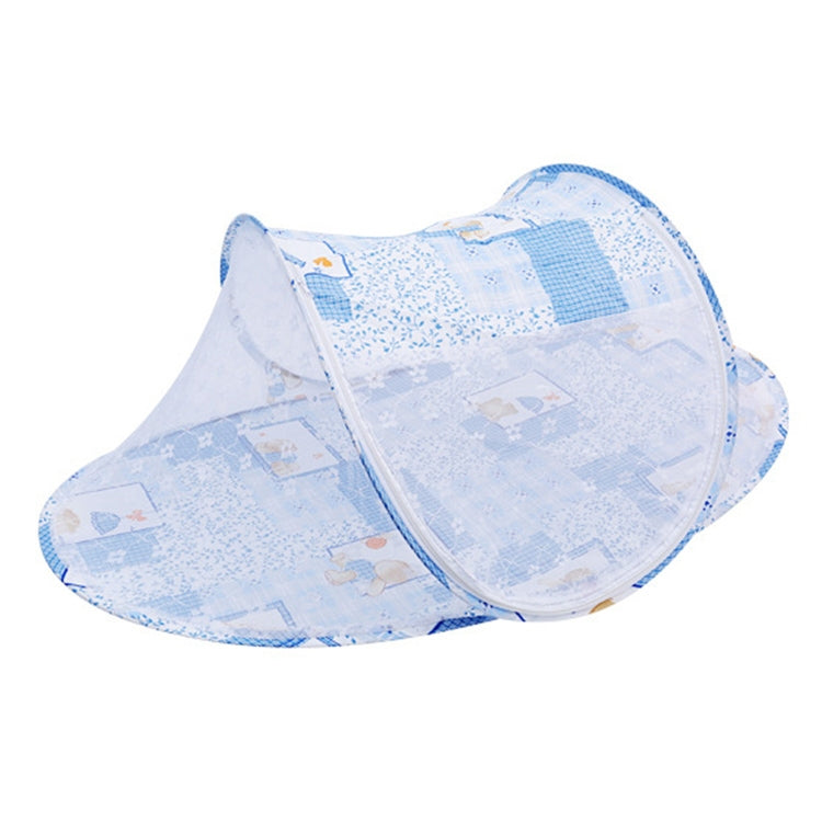 WZ-001 Multifunctional Cartoon Boat-shaped Children Folding Zipper Mosquito Net