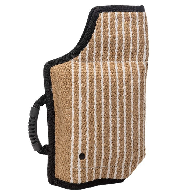 Dog Training Black-Edged Rough-Grained Jute Fluttering Sleeves Protector