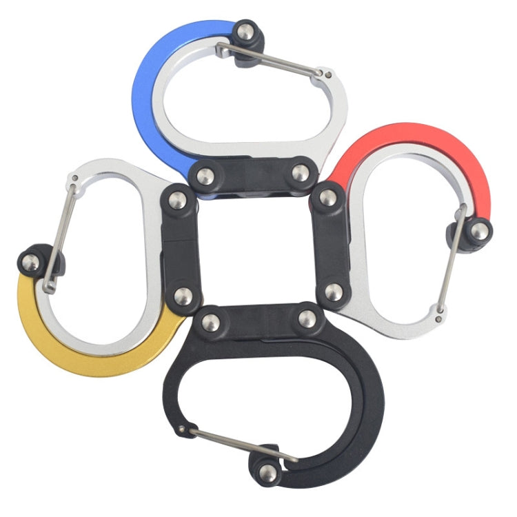 Multifunctional Carabiner Aluminum Alloy D-Type Outdoor Products Quick-Hanging Buckle