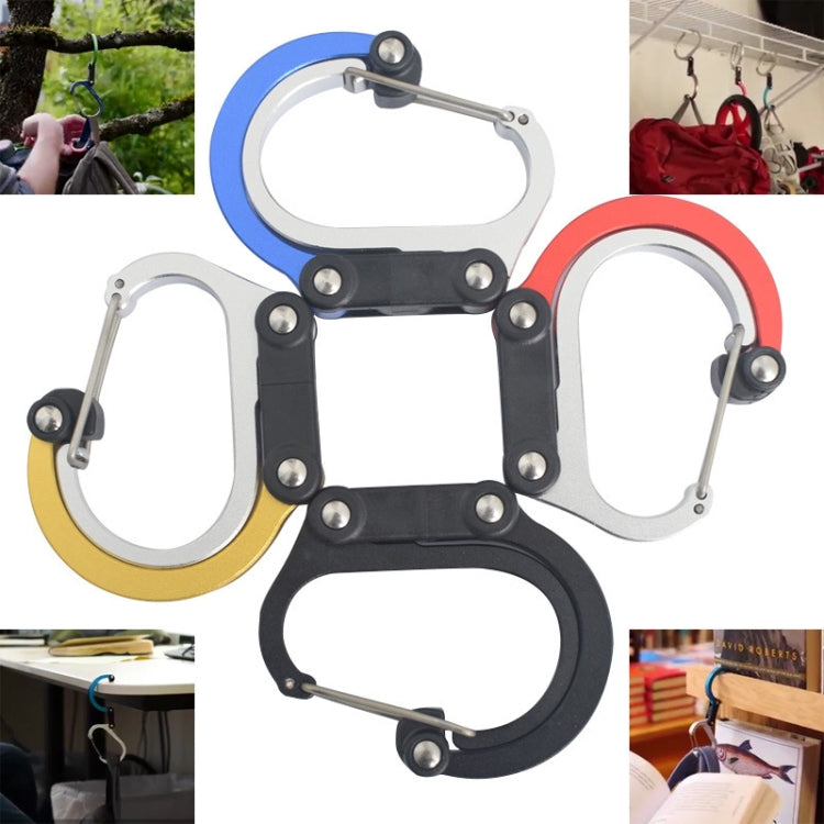 Multifunctional Carabiner Aluminum Alloy D-Type Outdoor Products Quick-Hanging Buckle