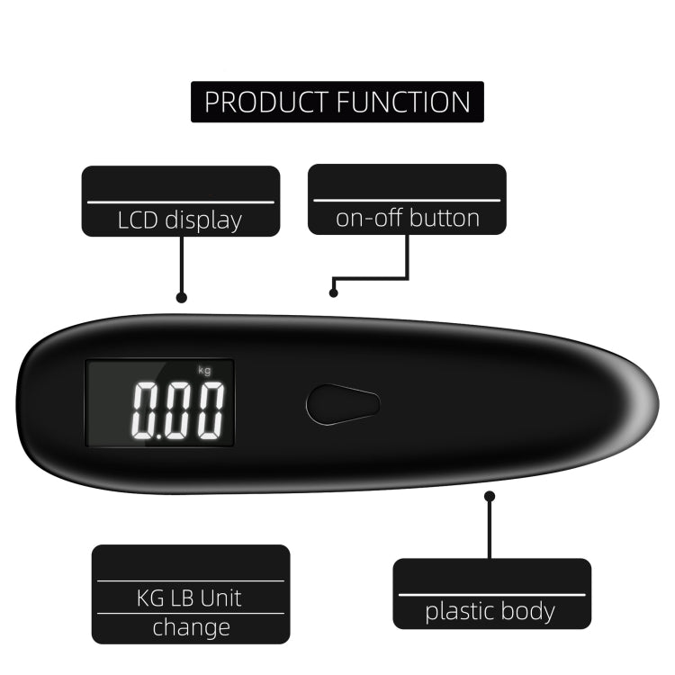 50kg/0.05kg  Baggage Scales Portable Luggage Scales Express Package Scales Hand-Held Electronic Scale
