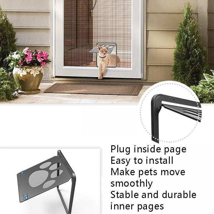 Pet Supplies Dog Paw Print Door Bite-Proof Small Dog Cat Screen Window Door Cat And Dog Door