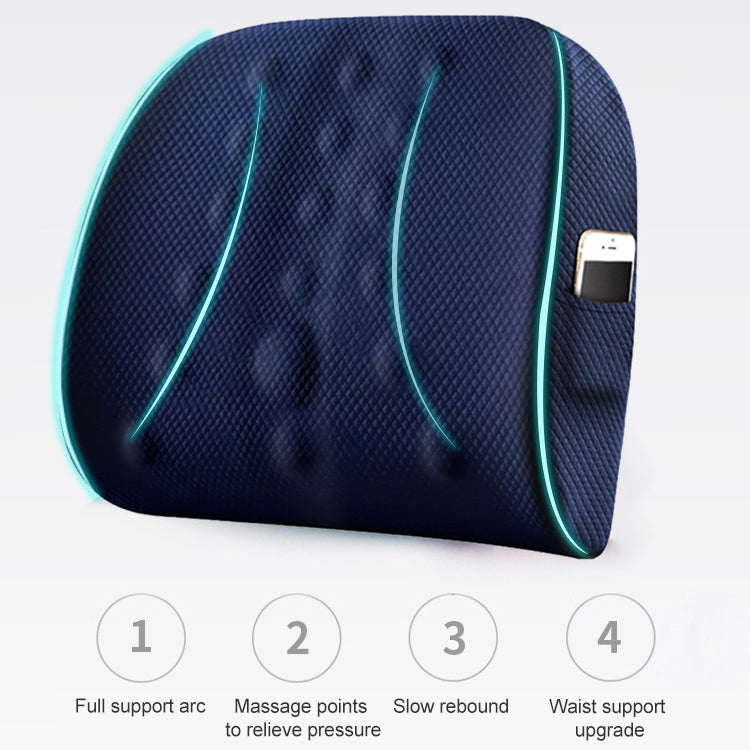 Lumbar Cushion Office Maternity Seat Cushion Car Lumbar Memory Foam Lumbar Pillow,Style: