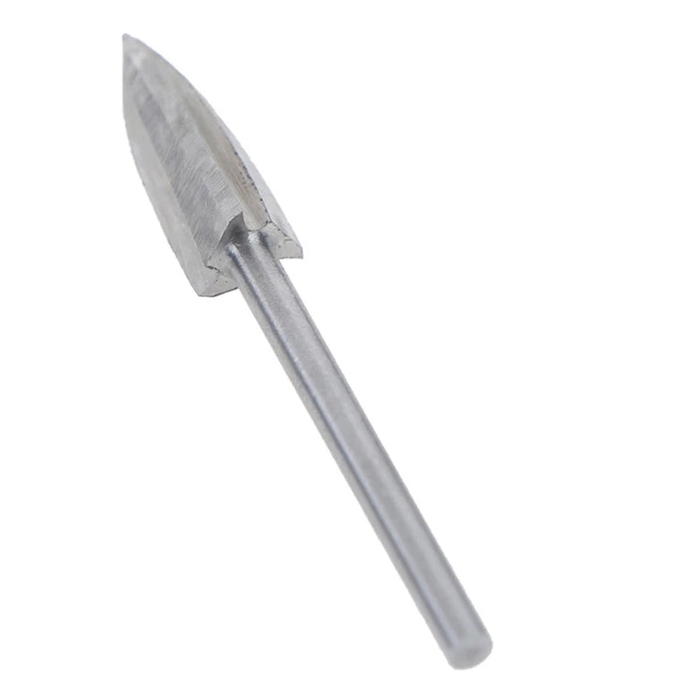 5 PCS / Set Woodworking White Steel Pointed Three-Blade Engraving Milling Cutter Electric Engraving Knife