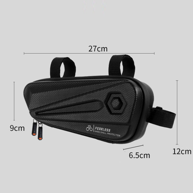WEST BIKING YP0707257 Bicycle Triangle Bag EVA Hard Shell Bike Bag Mountain Bike Front Beam Bag Riding Equipment