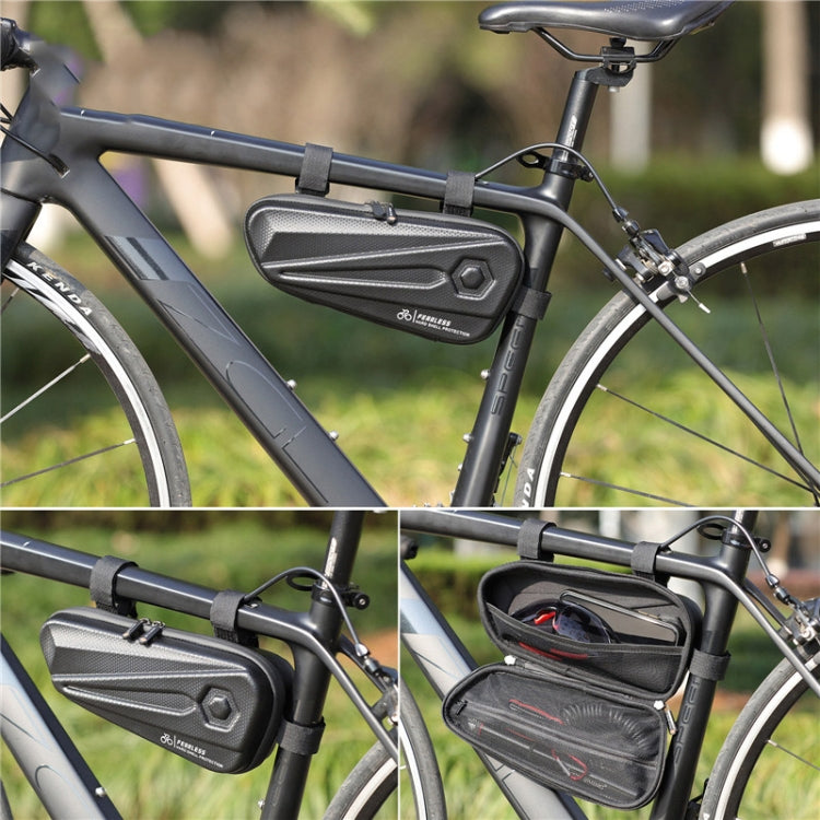 WEST BIKING YP0707257 Bicycle Triangle Bag EVA Hard Shell Bike Bag Mountain Bike Front Beam Bag Riding Equipment