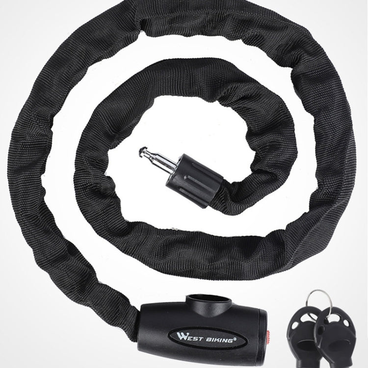 WEST BIKING 0705042 Bicycle Anti-Theft Key Lock Mountain Bike Motorcycle Chain Lock