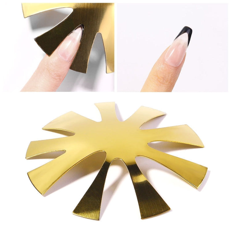 Nail Art Tool Crystal Nail Making Plastic Steel Plate Model, Specification: Gold