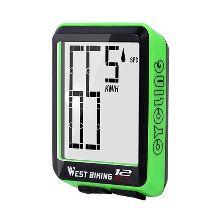 WEST BIKING Mountain Road Bike Wireless Big Character Table Big Screen Waterproof Night Light Speed Speedometer