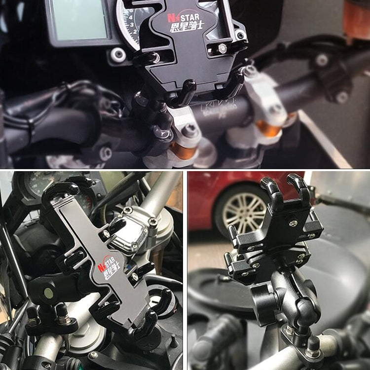N-STAR NJN001 Motorcycle Bicycle Compatible Mobile Phone Bracket Aluminum Accessories Riding Equipment