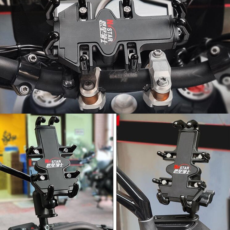 N-STAR NJN001 Motorcycle Bicycle Compatible Mobile Phone Bracket Aluminum Accessories Riding Equipment