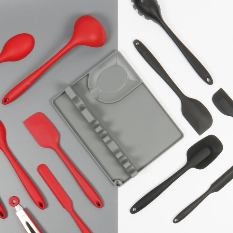 2 in 1 Kitchen Silicone Spoon Holder Shelf