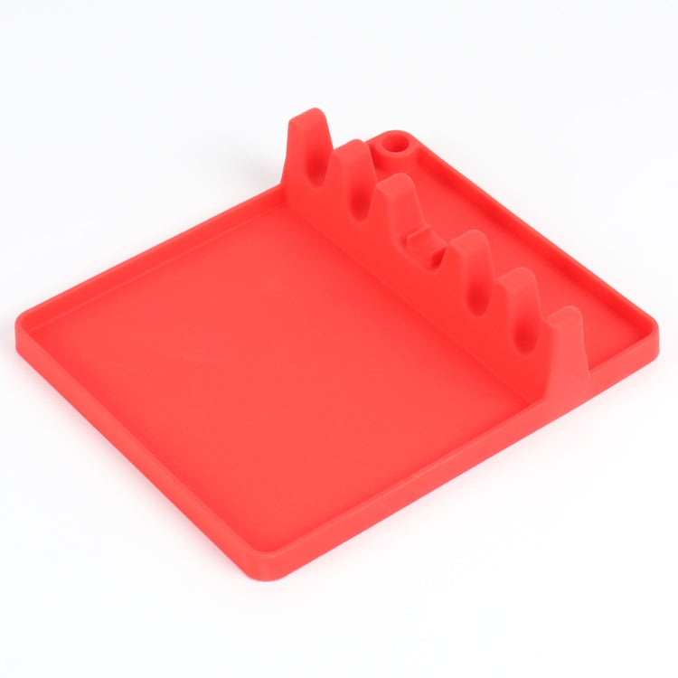 2 in 1 Kitchen Silicone Spoon Holder Shelf