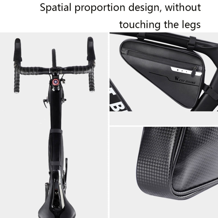 WEST BIKING Bicycle Large-Capacity Triangle Bag Waterproof Beam Bag Riding Equipment