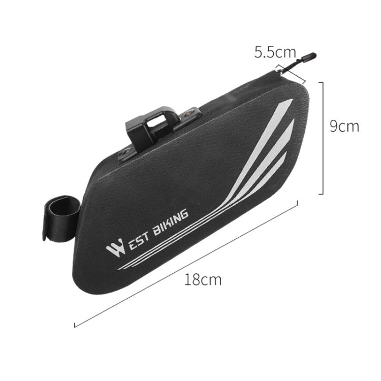 WEST BIKING YP0707219 Bicycle Portable Reflective Tail Bag Waterproof Saddle Bag Hard Shell Seat Tube Bag Riding Equipment