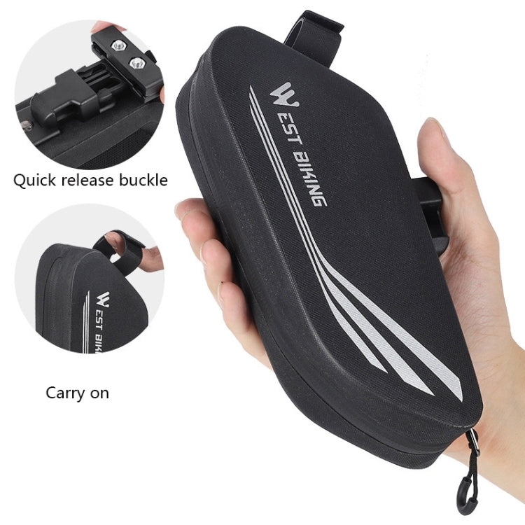 WEST BIKING YP0707219 Bicycle Portable Reflective Tail Bag Waterproof Saddle Bag Hard Shell Seat Tube Bag Riding Equipment