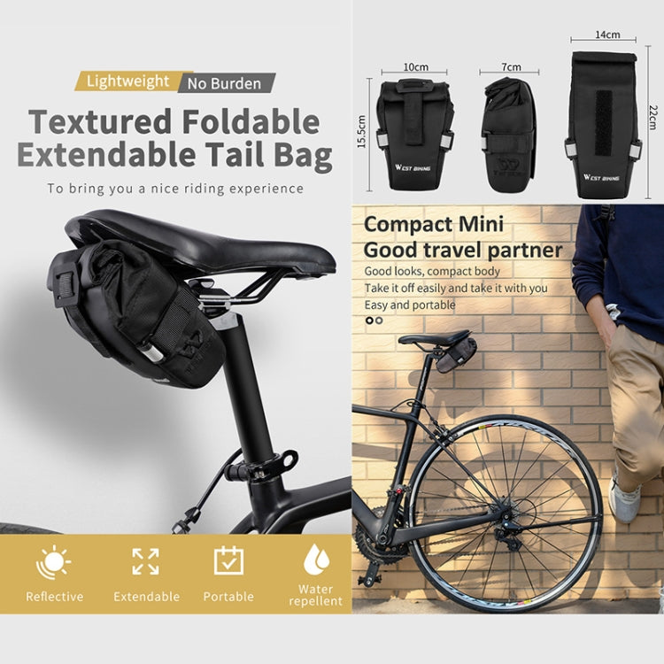WEST BIKING YP0707249 Bicycle Folding Tail Bag Riding Equipment