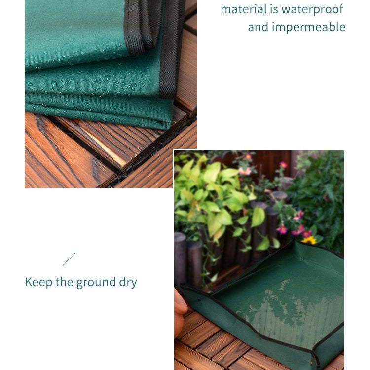 Balcony Green Planting Pots Change Soil Operation Floor Mats Home Planting Mix Soil Shifting Water Seepage Mat