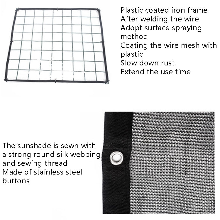 Flower Frame Sunshade Net Balcony Flower Sunscreen Rain Frame Cover Canopy