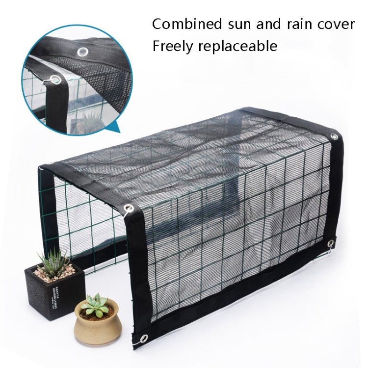 Rainproof Awning Thermal Insulation Round Wire Mesh Flower Stand Sun Shed