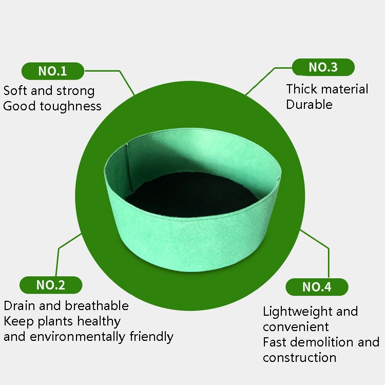 Felt Planting Barrel Indoor Outer Round Plant Bag Non-Woven Seedling Bag