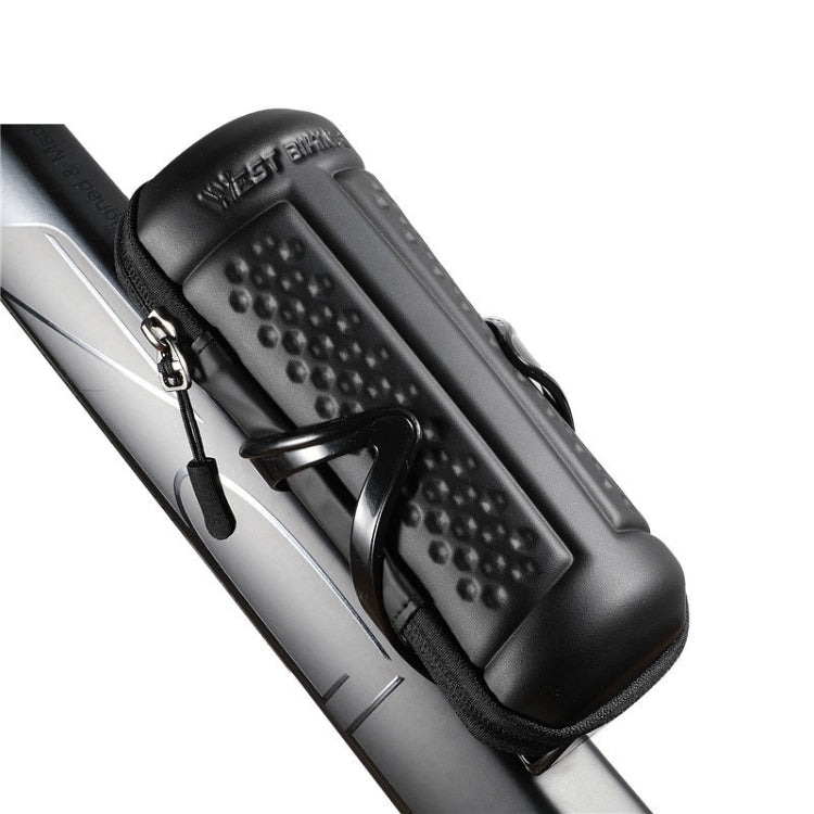 WEST BIKING 1.2L Bicycle EVA Hard Shell Water Bottle Bag With Bottle Cage