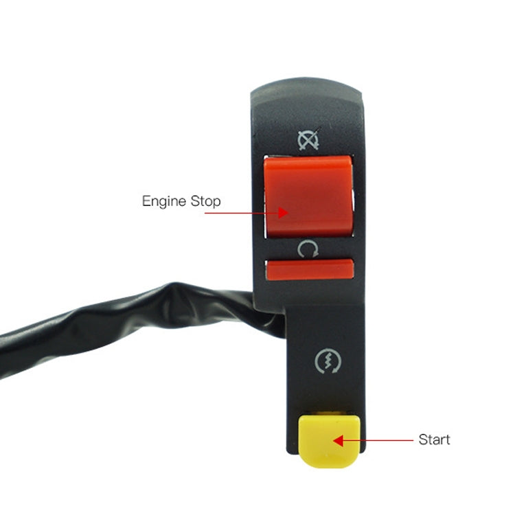 3 PCS Motorcycle Off-Road Vehicle ATV Accessories Hand Holder Headlight Flameout Start Switch