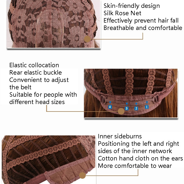 Short Hair Female Wigs Fluffy Fiber Set