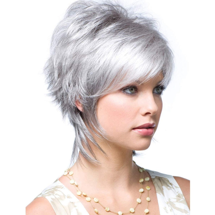 Short Hair Female Wigs Fluffy Fiber Set