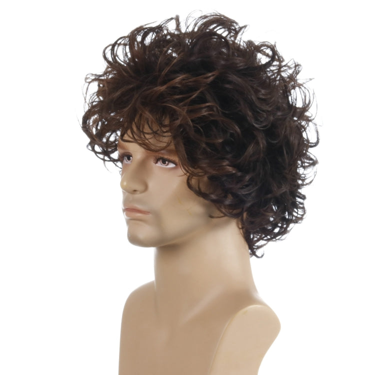 Men Fluffy Short Curly Wig Sets