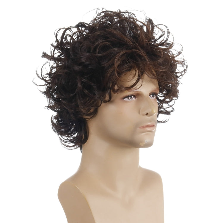 Men Fluffy Short Curly Wig Sets