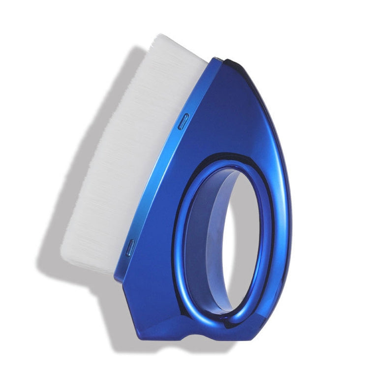 Iron Foundation Brush Soft Hair Blush Powder Brush Repair Volume Loose Powder Brush Plating Blue Brown Hair (OPP Bag Packaging)