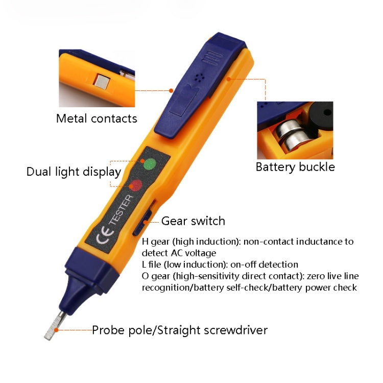 Non-Contact Smart Sound And Light Sensing Measuring Electric Pen