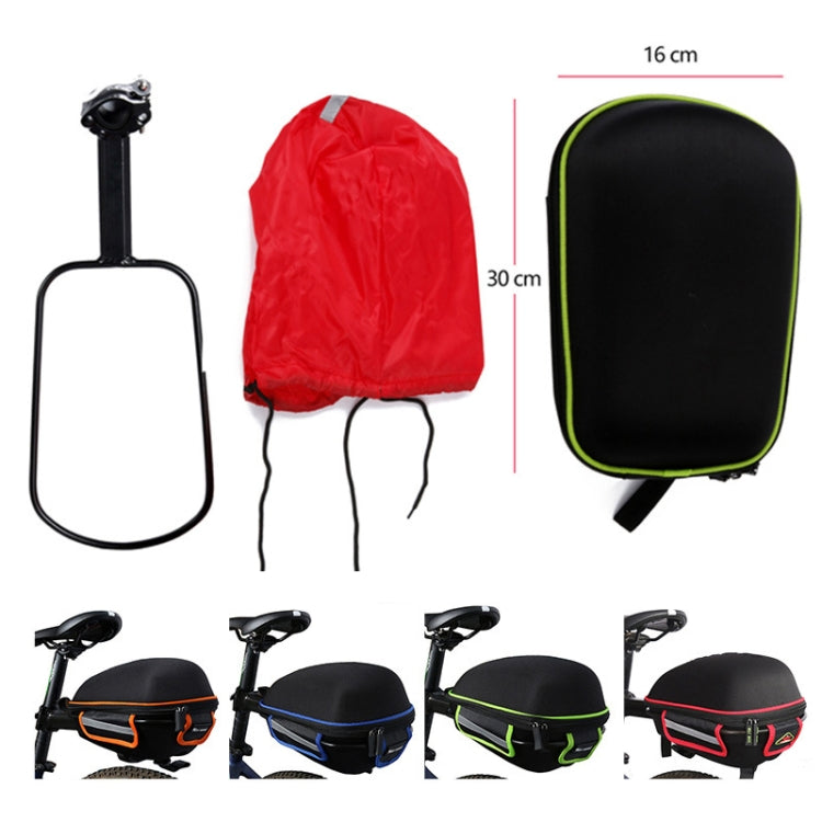 West Biking  Bicycle Shelf Mountain Road Bike Big Capacity Bag Riding Shelf Hard Shell Tail Bag  With Rain Cover