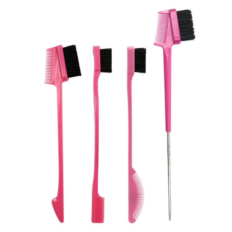 3 PCS Eyebrow Brush Eyelash Comb Set Hairline Comb Eyebrow Trimming Tool