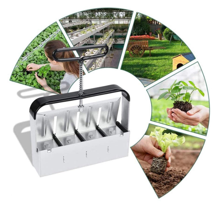 Manual Four Earth Block Makers Soil Blocker Garden Tool Seeding Tool