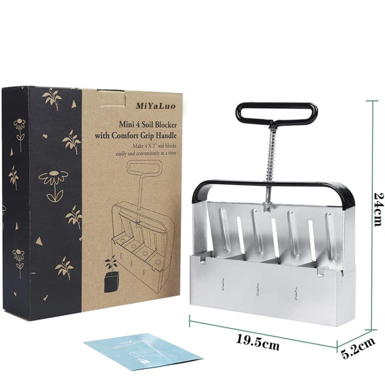 Manual Four Earth Block Makers Soil Blocker Garden Tool Seeding Tool