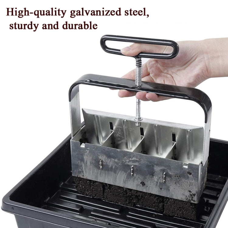 Manual Four Earth Block Makers Soil Blocker Garden Tool Seeding Tool