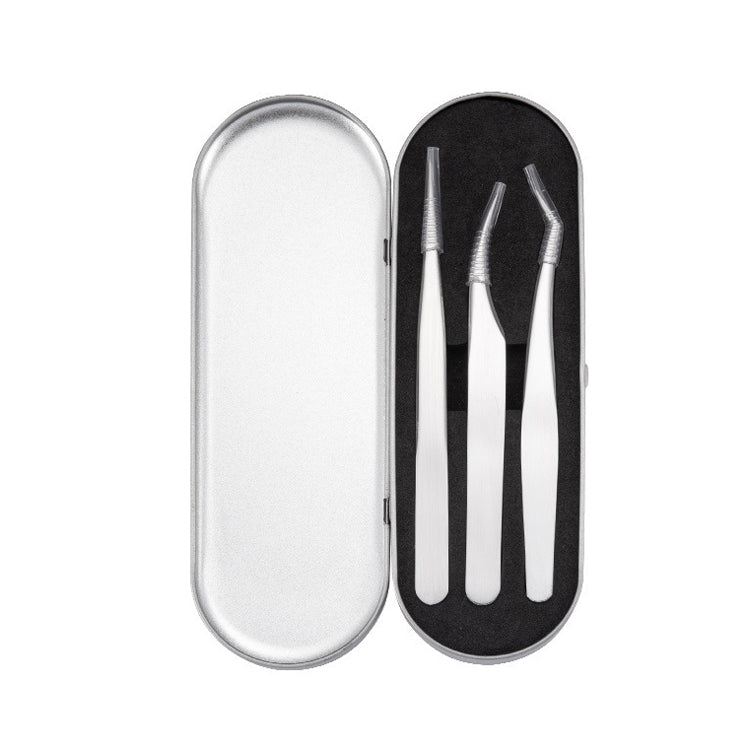 Nail Art Eyelash Tweezers Stainless Steel Colorful High Precision Grafting Eyelash Curler