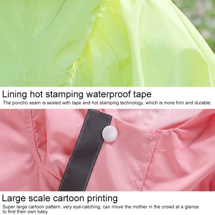 Dinosaur Continuous Children Raincoat Boy Girl Baby Reflective Ventilator Raincoat