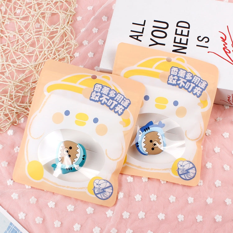 QW0006 Cartoon Plant Essential Oil Mosquito Clip Summer Student Children Outdoor Mosquito Hairpin Headdress Color Random Delivery