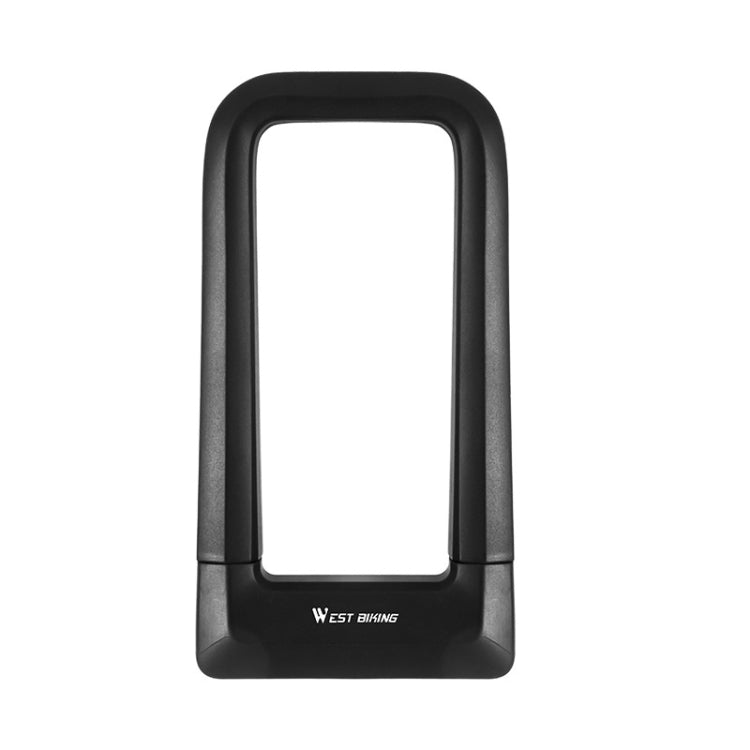 West Biking Silicone U-Shaped Lock Bicycle Lock Universal Waterproof Anti-Collision Alloy Key Lock