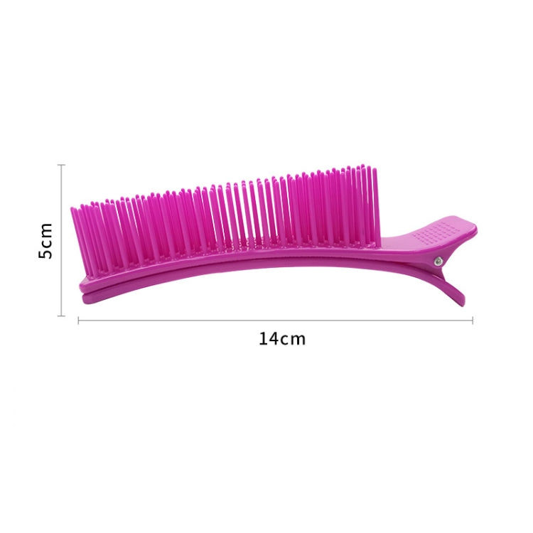 Hairdressing Highlighting Plastic Clip Hair Salon With Comb Clip Styling Layered Clip Bangs Hair Clip Comb Color Random Delivery